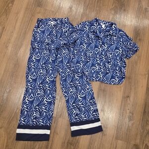 H&M Blue And White Co-ord Set